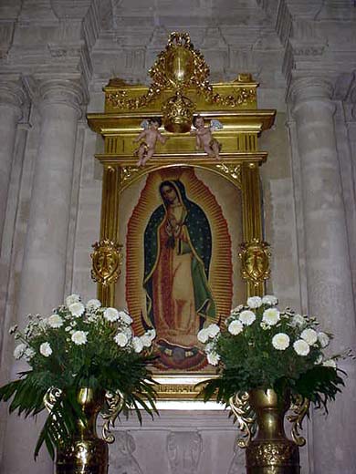 Painting of the La Virgin Guadalupe